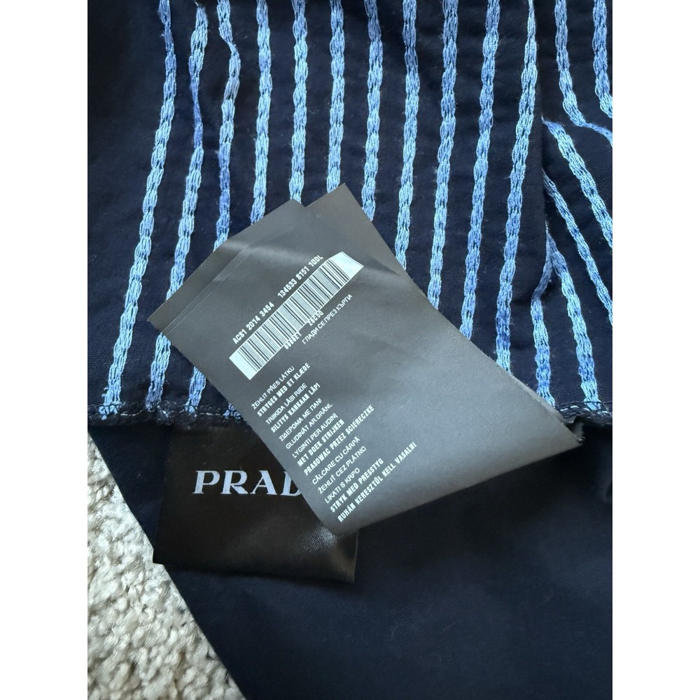 authentic Prada Women's nautical striped sweater Top 2014 SZ Small Blue Black - Picture 13 of 13